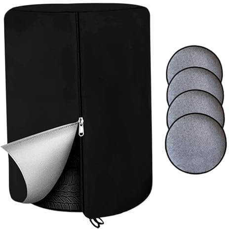 Reifenabdeckung 33''x79'' Wasser- und staubdichte Reifenabdeckungen zur Lagerung UV-beständiger Reifenstapelschutz Aufbewahrung Bietet Platz für bis zu 4 Reifen Aufbewahrungstaschen mit Reißversc