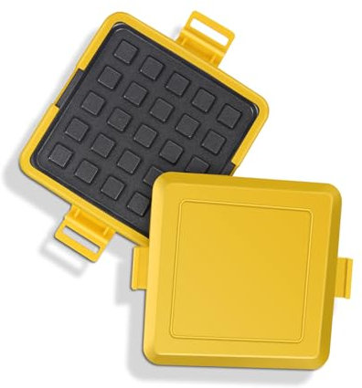 Microwave Maker, Toastie Maker Grilled Cheese Maker with Non Stick Plates for Fast Even Cooking in 3-5 Minutes, Dishwasher Safe, for Grilled Cheese, Snacks (Yellow)