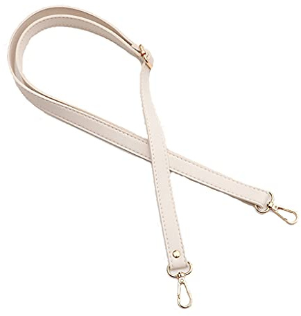 Elegante correa de piel sintética ajustable, accesorios con hebillas de metal, correa para bolso cruzado y hombro de cuero para mujer, Hebilla de oro blanco