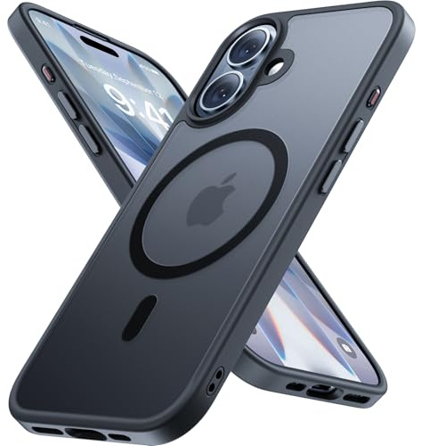 Miracase für iPhone 17 Hülle mit Magsafe TOP MIL, Schwarz | [TOP Militärschutz & Magnetkraft] Stoßfest Kratzfest mit Samtiger Haptik Extrem Langlebig Handyhülle für iPhone 17 6,3