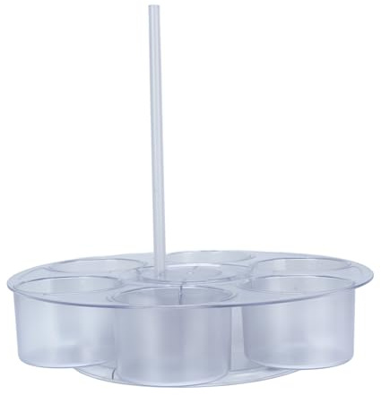 Ausla Distributeur de Gobelets Rotatif, Plastique de Haute qualité, Porte-gobelet Rotatif à 360 Degrés, Solution de Stockage Peu Encombrante pour Bouteilles et Gobelets