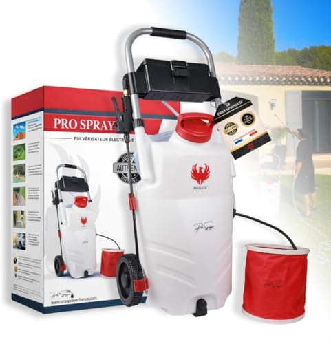 PHOENIX - Pro Sprayer Evo Pulvérisateur Électrique 35L - 1 Batterie Lithium 18V - Portée 10m - Autonomie 3h - Idéal pour Démoussage, Nettoyage et Entretien Extérieur - Pulvérisateur Toiture