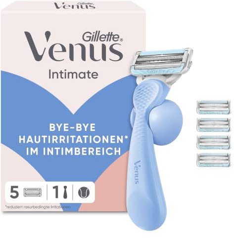 Gillette Venus Maquinilla de Afeitar Mujer para La Zona Íntima, 1 Recambio