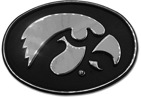 University of Iowa Hawkeyes Chrome Plated Premium Metal Emblem NCAA College Car Truck Motorcycle Logo