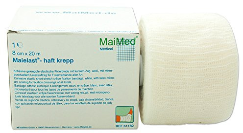 MaiMed Maielast haft krepp Fixierbinde elastisch kohäsiv stretch (10 cm x 20 m)
