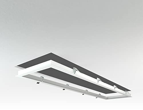 LongLife LED Panel Einbaurahmen 120x30cm weiß Deckeneinbau Montagerahmen für Rigipskartondecke