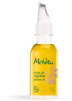 Melvita - Olio di Jojoba - Oli di Bellezza - Idratazione e Nutrizione Intense, Trattamento per Pelle Secca e Capelli Danneggiati - Ricco di Omega 9 - Flacone da 50 ml