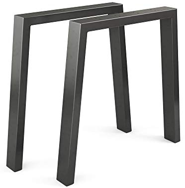 Vicco Tischbeine, Tischfüsse, Schwarz, 75 x 72 cm U-förmig