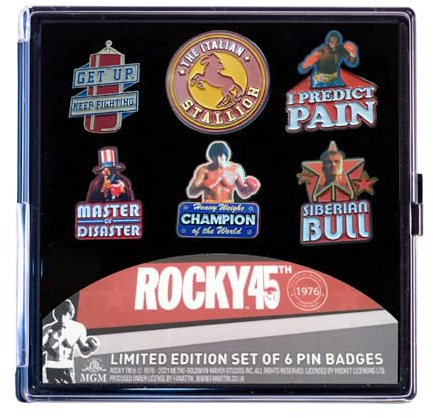 Fanattik 6er-Pack Limited Edition Rocky Pins