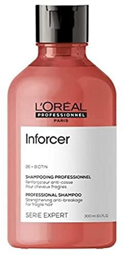 L'Oréal Professionnel Stärkendes Haarshampoo für trockenes und brüchiges Haar, Mit Vitamin B6 und Biotin, Serie Expert, Inforcer Shampoo, 300 ml