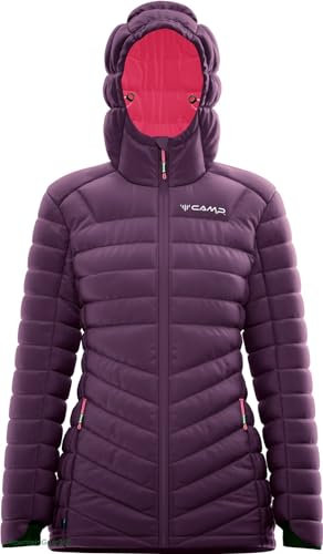 CAMP protection jacket donna 3310 2 colore viola asfalto giacca piumino caldo e confortevole con trattamento idrorepellente ideale per attività outdoor e tempo libero
