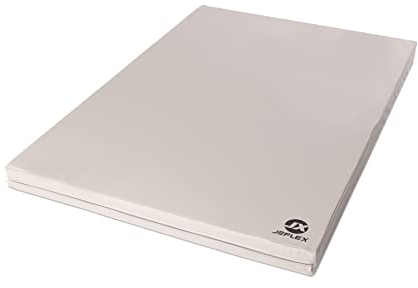 Jeflex - graue Weichbodenmatte & Turnmatte 150 x 100 x 8 cm MADE IN GERMANY/Gymnastikmatte/platzsparende Fitnessmatte & Yogamatte/dicke Sportmatte für Kinderzimmer
