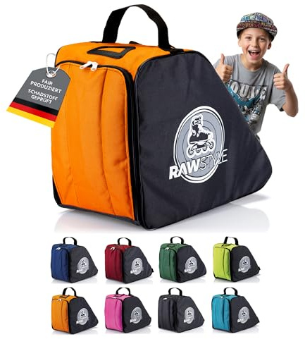 Rawstyle Inliner Rucksack Rollschuhtasche Skate Eishockey Bag | Schlittschuhtasche, verstellbare Schultergurte, universal