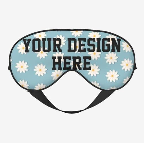 Individuelle Schlafaugenmaske,Personalisiertes Foto/Text/Logo-Design,Lichtblockierend,Weicher Und Bequemer Nachtaugenblinder Für Männer Und Frauen,Zum Schlafen/Für Schichtarbeit,Bild,10X20Cm