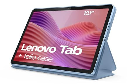 Lenovo Tab Tablet | 10.1 Full HD Display | MediaTek G85 | 4GB RAM | 64GB eMMC | Android 14 | Polar Blue | inkl. Klare Schutzhülle