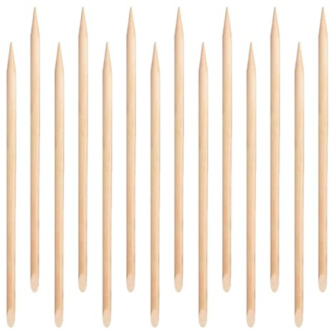 Didiseaon 100pezzi Bastoncino Di Legno Per Spingere Cuticole Estremità Appuntita e Piatta Usa e Getta Strumenti Per Manicure e Pedicure Portatili e Facili Da Usare