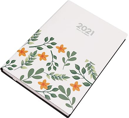 OFFSCH Planungsnotizbuch Mit Blumenmuster Terminplanbuch Für Jahr Zeitplan Kalender Notebook Zum Organisieren Und Notizen Schreiben