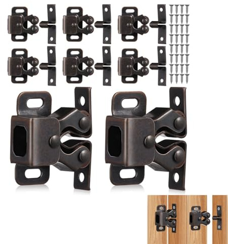 8 Pestillos y Cierres para Puertas de Armario, pestillos y cierres para puertas de armarios Muebles Hogar Gabinete Mesa Ordenador Escritorio Cajón