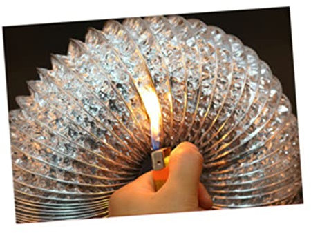 Operitacx Aluminum Foil Duct Thickened for Dryer Vent Hose Diameter Ventilation Hose for HVAC Exhaust and Flexible