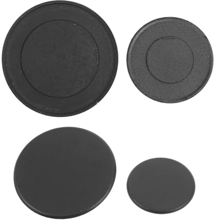 QUMIIRITY 4 pezzi Coprifiamma per Cucine a Gas Copertura Bruciatori Piani Multiuso per Cucina Sostituzione e Pulizia Veloce Accessori Resistenti e Pratici
