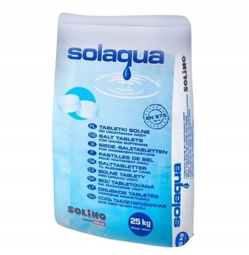 Salztabletten für Wasserenthärter 25 kg - Regeneriersalz Tablettensalz EN 973 Typ A DIN 19604 - Siedesalz NaCl 99,9% - Salz für Entkalkungsanlage Haushalt Gewerbe Industrie