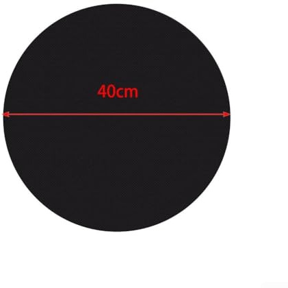 Lot de 4 tapis de cuisson ronds antiadhésifs de 40 cm de diamètre, conçus pour les barbecues à gaz avec des caractéristiques pour éviter l'adhérence et une répartition uniforme de la chaleur