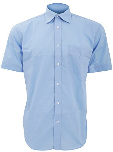 Kustom Kit Mens Business Shirt Classic Collar 16.5 Light Blue