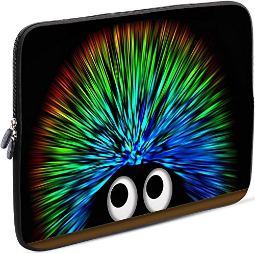 Sidorenko Laptop Tasche für 13-13.3 Zoll kompatibel für MacBook Pro/MacBook Air - Universal Notebooktasche Schutzhülle - Laptoptasche aus Neopren, Ultrabook Hülle Sleeve Case Etui, Grün/Schwarz