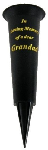 In Loving Memory Grandad grave flower vase funeral spike