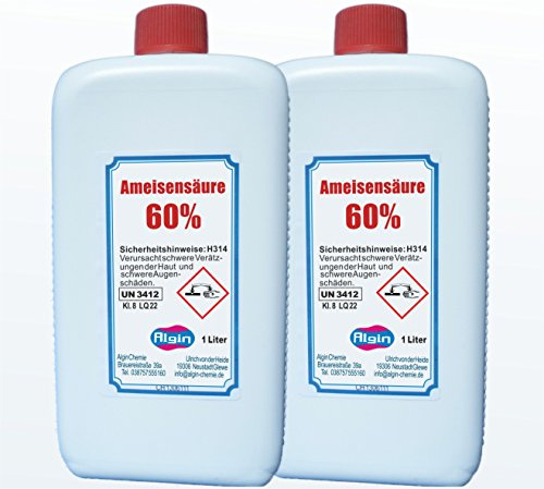 Acide formique 2 L 60% chimiquement pur Pour apiculteurs