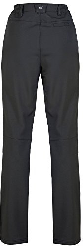 Regatta Women Fenton Water Repellent and Wind Resistant Softshell Long Leg Trousers - Black, Size 12