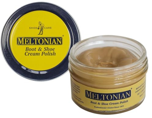 Meltonian Cream Shoe Polish - Leather Shoe Polish - Beeswax - Restores and Protects - Over 60 Colours