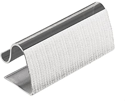 Olympia Klettverschluss-Klammern für Tischleisten, 10–25 mm (10 Stück), passend für Tischtiefen: 5–20 (L) mm, DK890