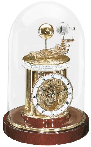 Hermle Tischuhr mit batteriebetriebenem Quartzwerk Astrolabium- 22836-072987