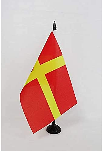 AZ FLAG Bordsflagga Skåne i Sverige 21x14 cm 100D Polyester Plastfot