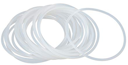 sourcing map 20 Stück Silikon O-Ringe, 85mm OD 78,8mm ID 3,1mm Breite VMQ Dichtung für Kompressor Ventile Rohr Reparatur, Weiß