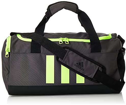 Adidas GN2043 3S DUFFLE S Gym Bag unisex-adult dgh solid grey/black/solar yellow NS