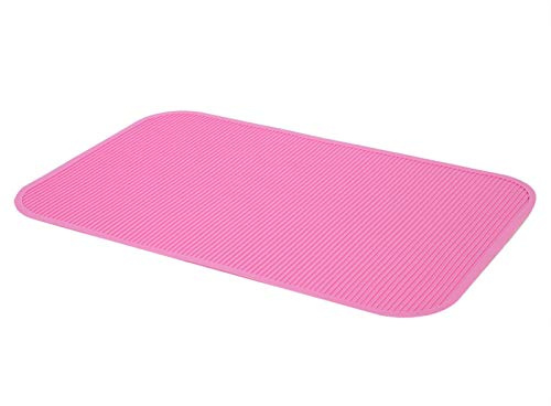 Weikeya Pet Table Mat, Easy To Clean Washable Pet Grooming Table Mat Rubber Water Absorbent Dog Cat Mat for Grooming Bathing Training Table for Small Animals(pink)