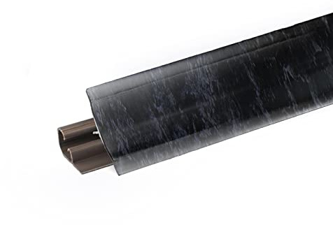 DQ-PP 2,5m LISTELLO ANGOLARE – Castillo Dunkel – 23 x 23 mm – PVC – Listello per piano di lavoro cucina, listello di chiusura cucina, listello per cucina, listello di chiusura cucina, listello di