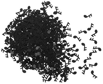 Gadpiparty Musiknoten-konfetti Tischdeko Packung Schwarz Für Partys Hochzeiten Geburtstage Babypartys Als Dekoration Partyzubehör Konfetti Für Musikfeiern