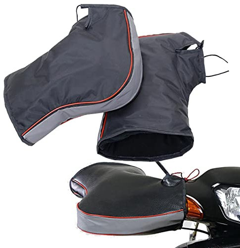 WEITING Motorrad Lenker Muffs/Handschuhe, 1 Paar Winddichte Winter Verdickte Warme Muffs, Thermoabdeckung Handschuhe für Elektromobile Elektro Motorrad Roller Fahrrad