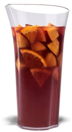 Pitcher, 1 Liter, Krug, Kunststoff, glasklar, Karaffe, bruchsicher, Wasserkrug, stapelbar,Mehrweg