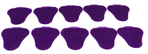 oceanside Écran D'urinoir Désodorisant Trilatéral, 10 Pièces, Anti-éclaboussures, Désodorisant, Tapis D'écran D'urinoir Parfumé pour Toilettes(Violet)