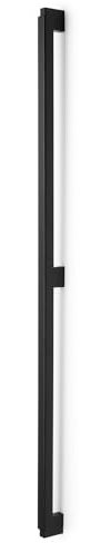 Gedotec Schrankgriff | Möbelgriff aus Aluminium & Holz | 1 Stück |Stangengriff Eiche schwarz matt | DUO BIG | Schubladengriffe mit Bohrlochabstand 960 mm - Grifflänge 1016 mm| rustikale Küchengriffe
