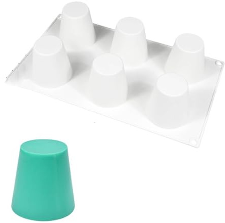 mostsom Cylinder Cup Shape Mousse Cake Mold For Making Chocolate Muffin Ice Shot Glass Mould Kitchen Baking Tool (B_ Big Cup)