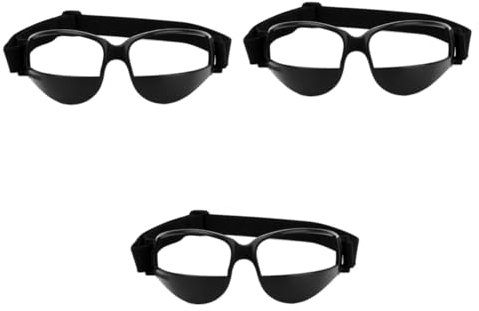 BESPORTBLE 3St Basketballbrille Anti-Low-Head-Brille Schwarze Sportbrille Basketbälle im Freien Brille schwarz Sportschutzbrillen gläser Basketball-Trainingshilfe Trainingsbrille