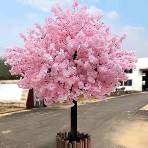 GEJLELDS Künstlicher Kirschblütenbaum,lebensechte Blätter-Nachbildung,Echtholzstiele,künstlicher Sakura-Baum,weinender Kirschbaum,wunderschöne künstliche Pflanzen,perfekt für Heimdekoration,1x0.6m