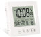 GOMETY Digitaler Funkwecker mit Thermometer Kalender Licht, Temperatur Funkuhr Woche Datumsanzeige Zwei Unabhängige Weckzeiten Automatische Einstellung Sommer-/Winterzeit Reisewecker (Weiß)