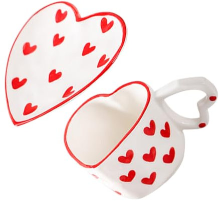 Cabilock Taza De Cerámica Con Forma De Diseño Estético Para Café y Para y Para San Valentín y Cumpleaños