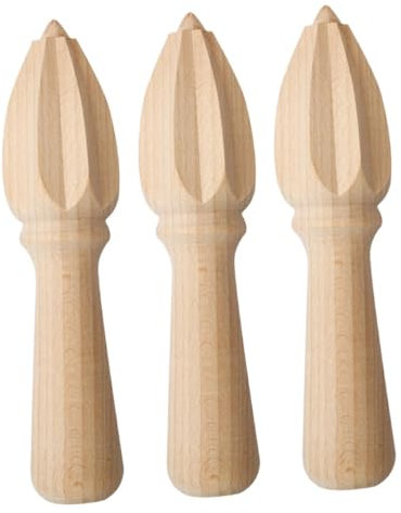 Alipis 3piezas Exprimidor Manual De Limón Exprimidor De Cítricos De Madera Herramienta De Cocina Multifuncional